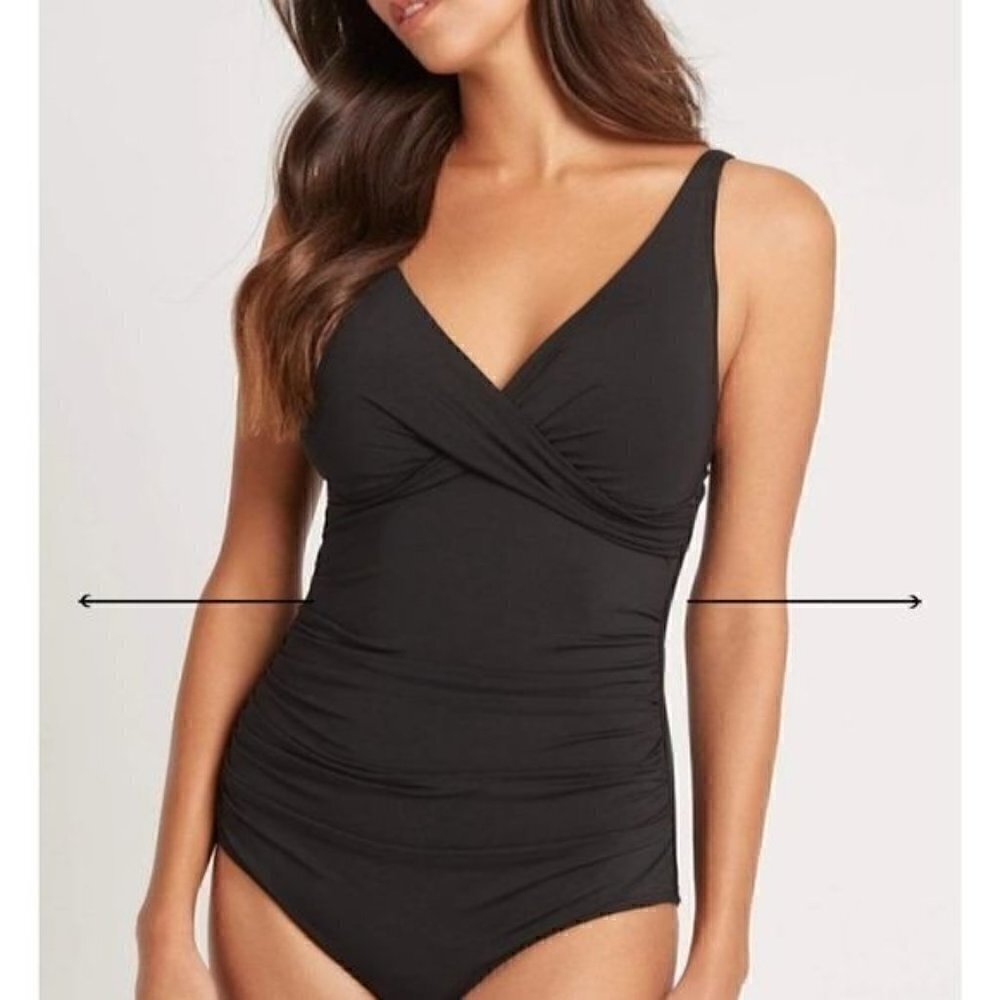 Sealevel Essentials Cross Front Multifit One Piece Black 6 NWOT - Picture 4 of 13